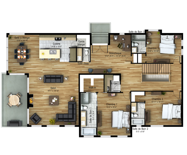 Saint-Sauveur Chemin Lac Millette SOUS-SOL